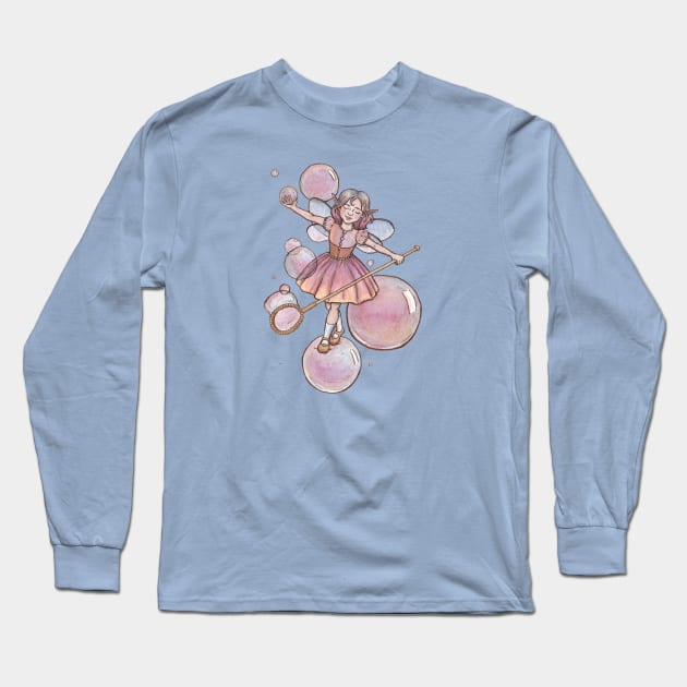 Bubble Fairy Long Sleeve T-Shirt by MarinaIllustration